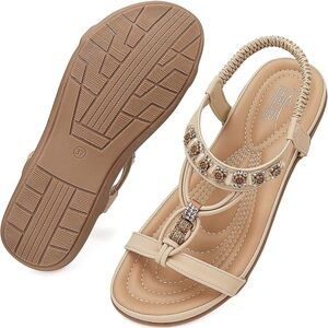 Womens Sandals Bohemian Flat